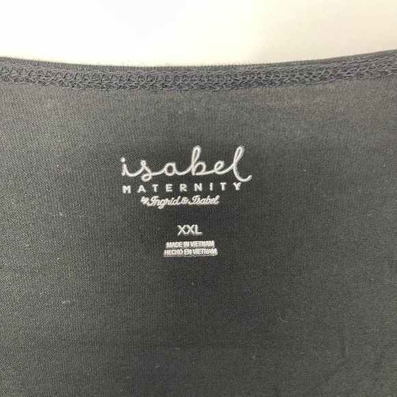 ISABEL MATERNITY BLACK V-NECK NURSING FEATURE LIGHTWEIGHT PULLOVER SIZE XXL - Picture 3 of 3